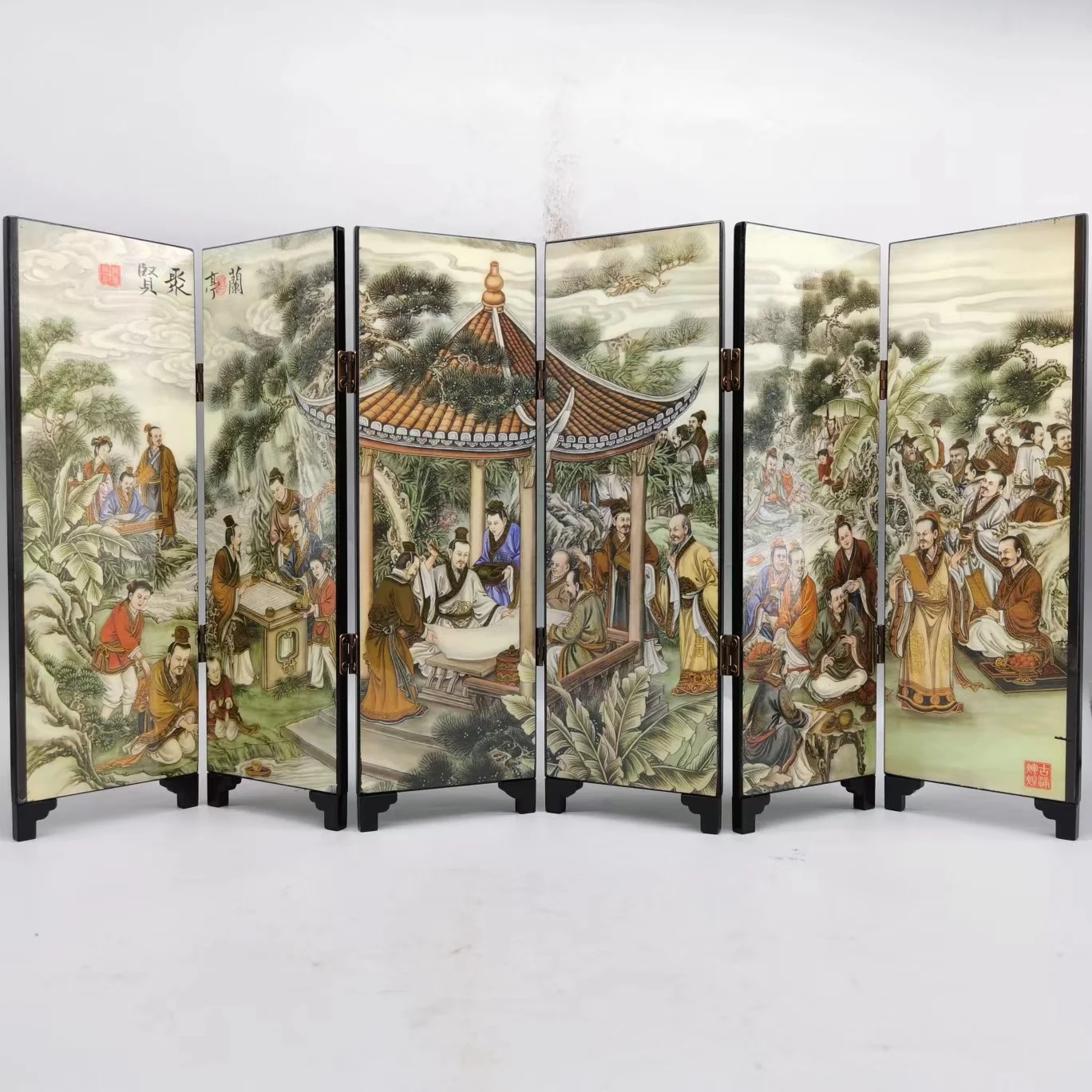 Chinese Folding Divider Panel Home Partitions Room Screen Decoration