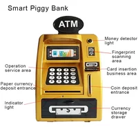 Atm Insurance Banks, Money Bank, Safe for Money, ATM Machine Piggy Bank 2