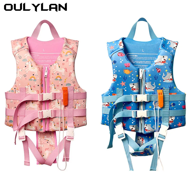 Oulylan Kids Swimming Lifesaving Life Jacket Aid Flotation Device Buoyancy kayaking Boating Surfing Vest Safety Survival Suit