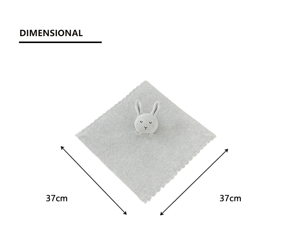 Description Picture 6 of itemComforter Baby Security Blankets Knit Newborn Boys Girls Cartoon Sleep Soothe Appease Towel Bibs Soft Toddler Unisex Accessories