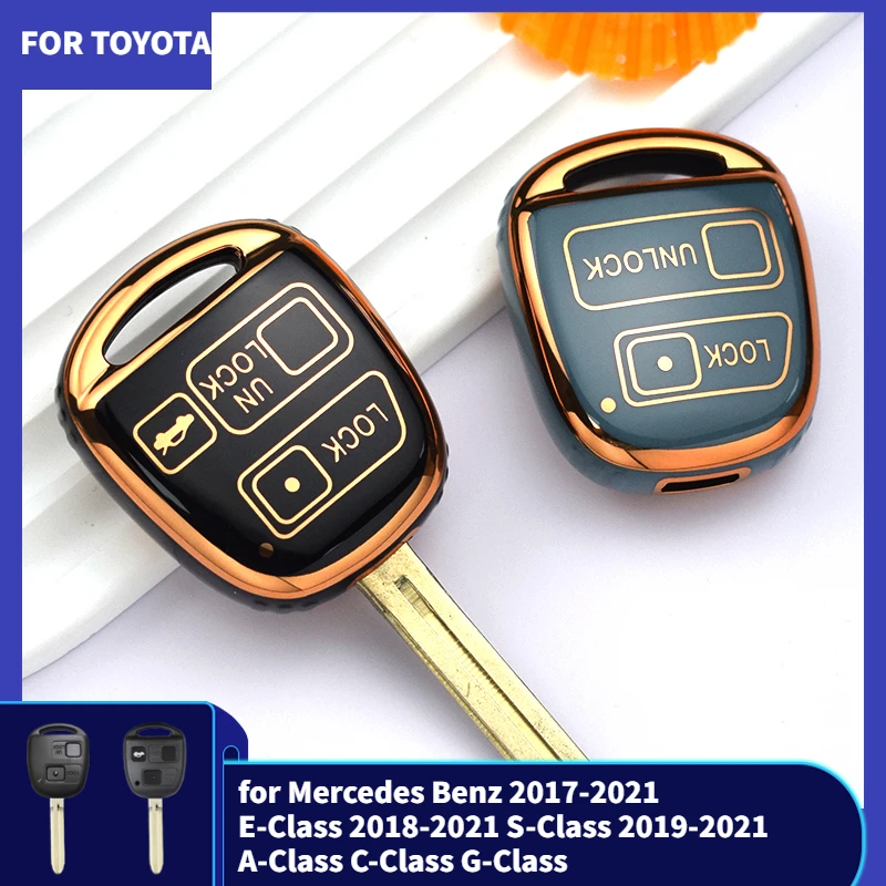 2 3 Pulsanti Tpu Car Key Fob Case Cover Skin Per Toyota Camry Rav4 Corolla Prado Yaris Tarago Per Lexus Protector Portachiavi