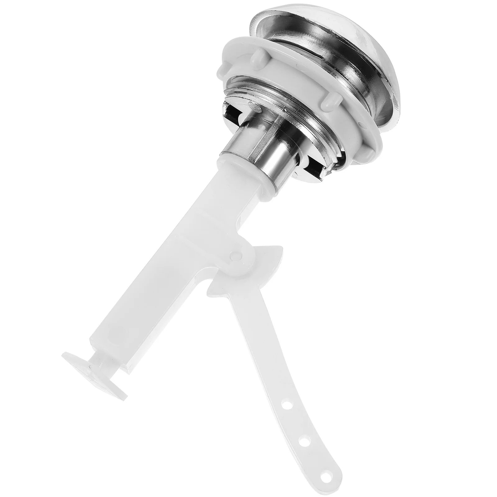 Cabilock Toilet Button Water Valve Tank Flushing Universal Flush Replacement Single Cistern Push Round Abs
