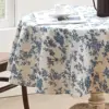 Floral Linen Cotton Tablecloth With Tassel retro nappe de table Table Cover round Dining Table Cover Tea Table Cloth Tafelkleed 2