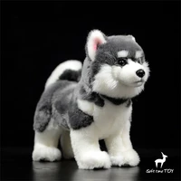 Alaskan Malamute High Fidelity Anime Cute Plushie Dog Plush Toys Lifelike Animals Simulation Stuffed Doll Kawai Toy Gifts Kids 1