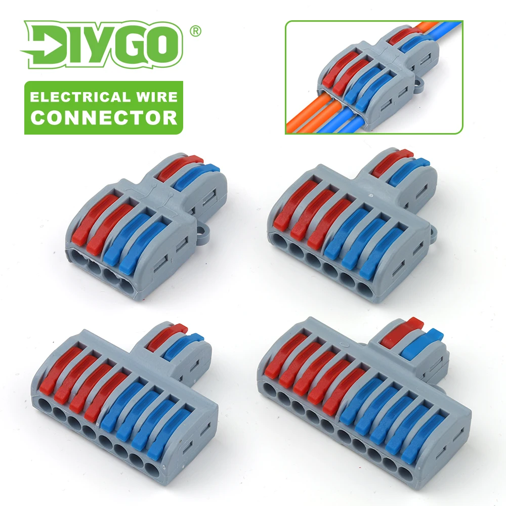 SPL42/62/82/102 Elektrische Draht Leiter Stecker Push-in Terminal Block Universal Kabel Verbindung Hause splitter Anschlüsse