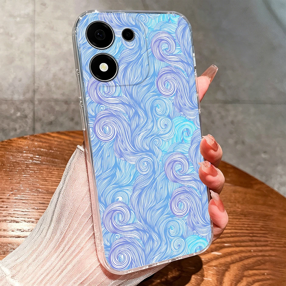 Sweet Lovely Girl Dustproof Transparent Phone Case – Creative Protective Cover
