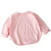 Baby Boys Basic Tee Long Sleeve T-shirts Pure Cotton Baby Girl Tops Kids T-shirt Cotton Spring Tee Shirts Baby Boy Clothes 4