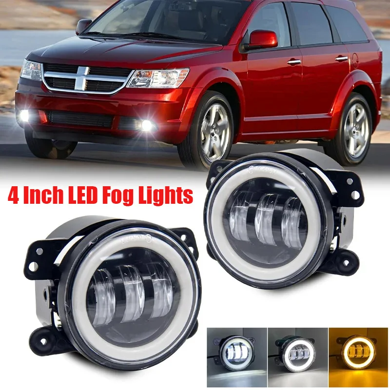지프 랭글러 JK LJ TJ 닷지 저니 매그넘 ATV 60W 4인치 LED 패싱..