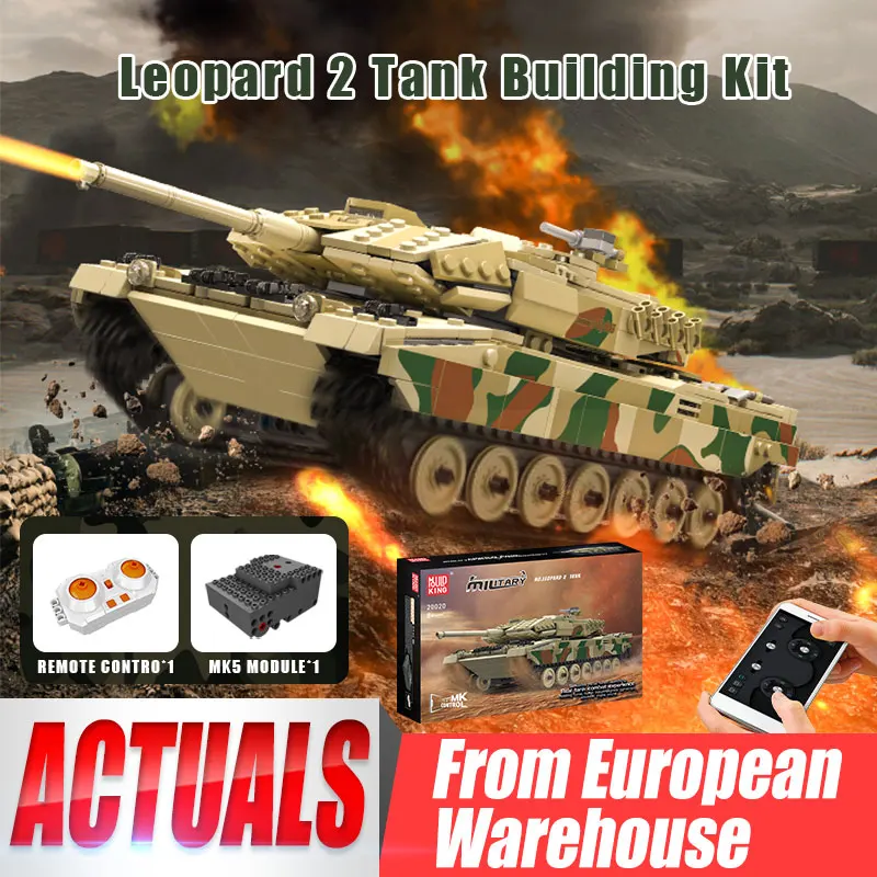 MouldKing20020TankBuildingBlockTheRCMotorizedLeopard2Tank