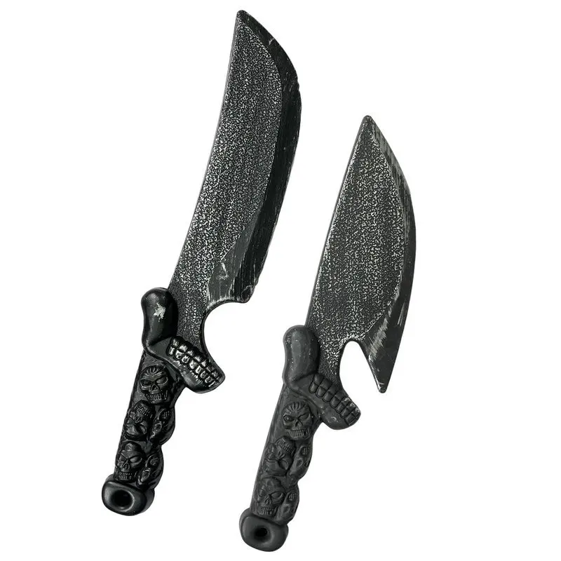 Simulation Plastic Knife Sharp Knife Curved Hook Toys Party Decoration Kitchen Compulsion Machete Sickle Kids Weapon Props