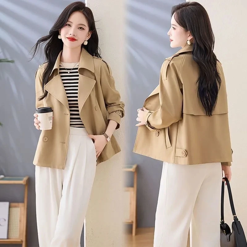High End Suit Jacket For Petite Women 2025 Spring And Autumn New Casual Top Temperament Thin Windbreaker