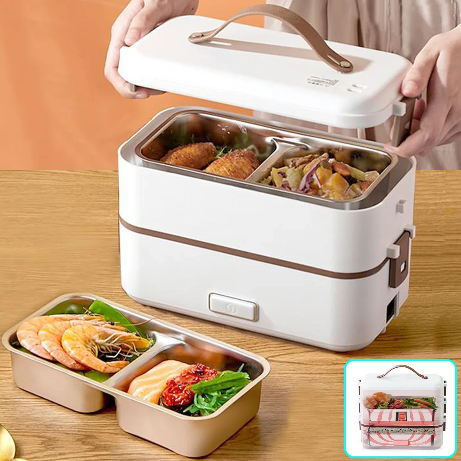 Crockpot Electric Reusable Lunch Box 31 Ounce with Detachable Cord -  AliExpress