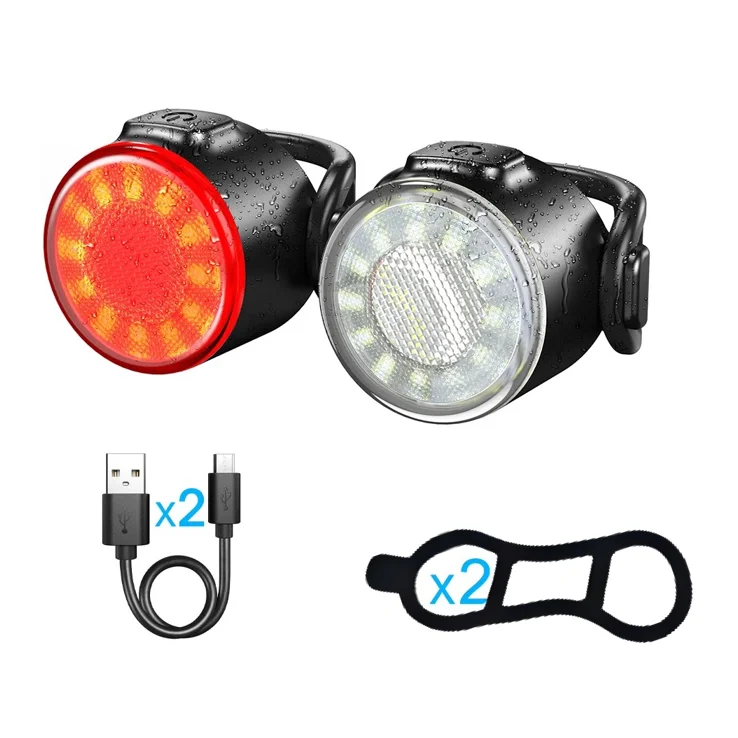 Rechargeable LED Bike Safety Taillight & Headlamp Combo