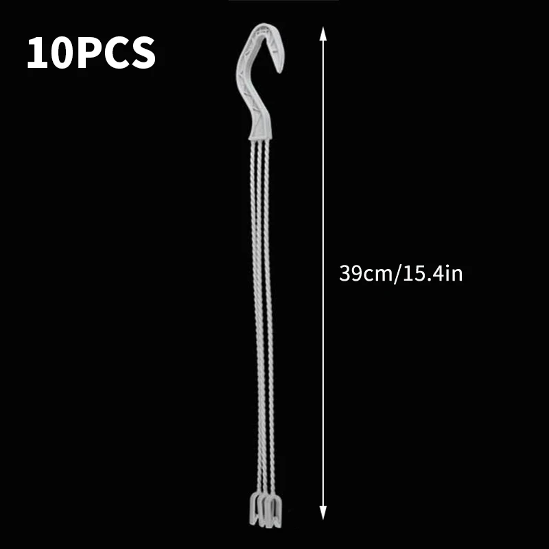 Decorative Plastic Hanging Planter with Hooks for Home and Garden Decor, Available in Two Sizes