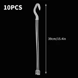Decorative Plastic Hanging Planter with Hooks for Home and Garden Decor, Available in Two Sizes (Grey 39cm)