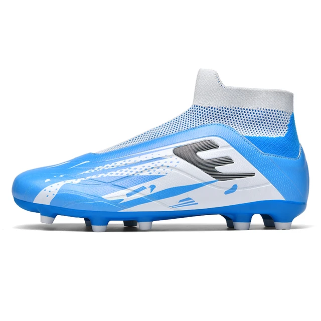 Men's Soccer Cleats Professional High-Top Football Shoes Outdoor Spikes  Soccer Shoes 