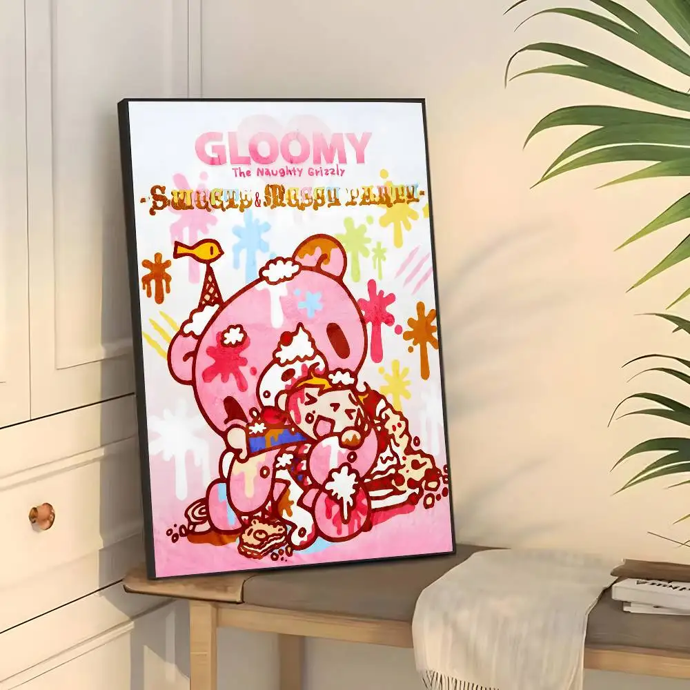 Cartoon G-kümmiger Bär Poster klebrige Wand wasserdicht Zuhause Wohnzimmer Schlafzimmer Bar ästhetische Dekoration – Detail 8