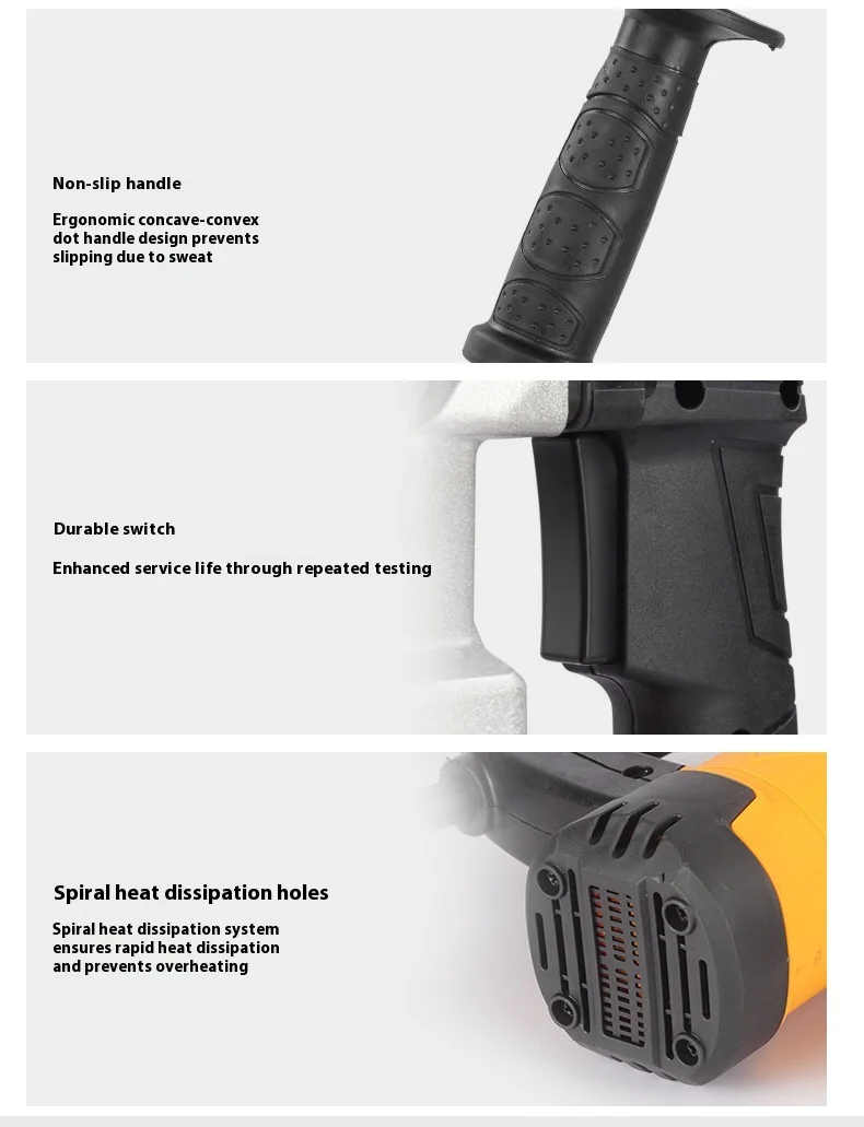 Multi-function Impact Drill Household Electric Hammer and Pickaxe All Copper Mot