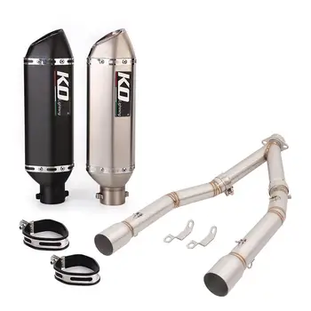 For BMW G310R G310GS 2017-2022 Motorcycle Exhaust Pipe Escape Muffler Front Link Pipe Steel Header High Double Row Connect Tube