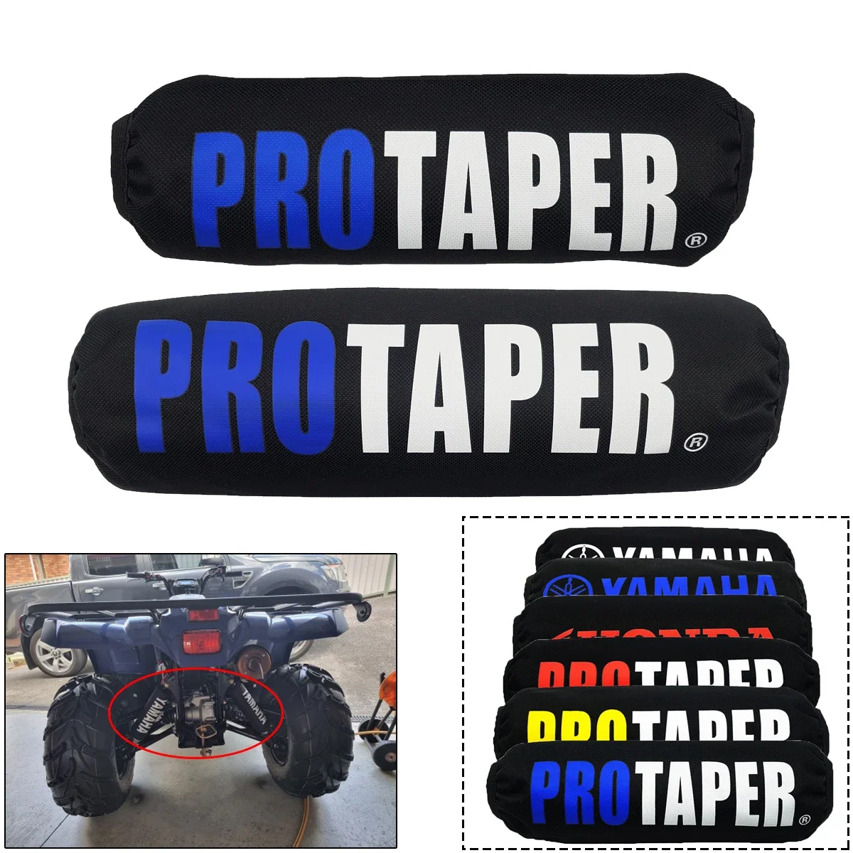 

For Suzuki LTZ 400 Motorcycle Universal 27cm 35cm Rear Shock Absorber Suspension Protector Cover For ATV KFX400 Yamaha YFZ 450