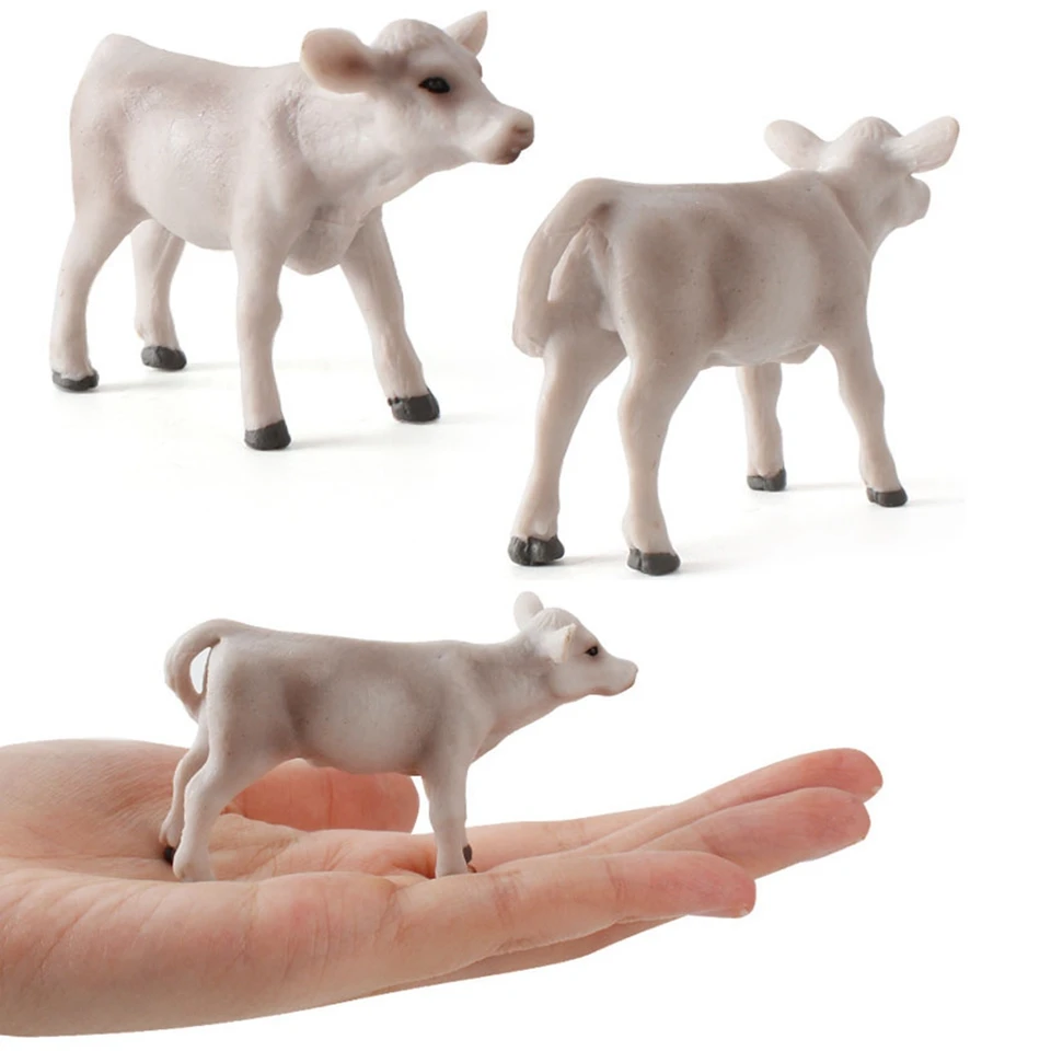 牛の置物 プラスチック製 約30cm 強化プラスチック製アート・動物像（アニマルオブジェ） Mini