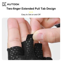 KUTOOK Men's And Women's Fitness Four Fingers Gloves Breathable Anti-slip Shock Absorption Yoga Dumbbell Cycling Sports Gloves 4