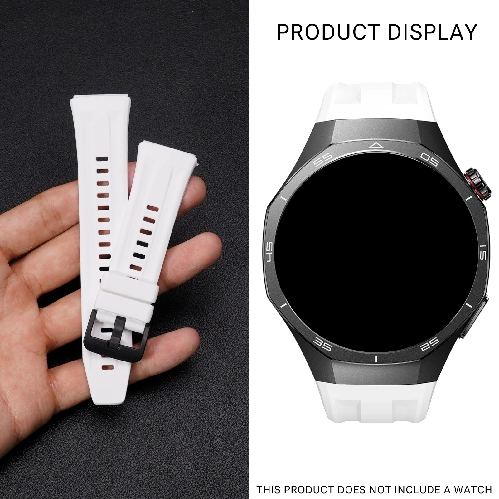 Premium Silicone Strap for Huawei Watch GT6 Pro - Original Interface & Replaceable Sport Wristband