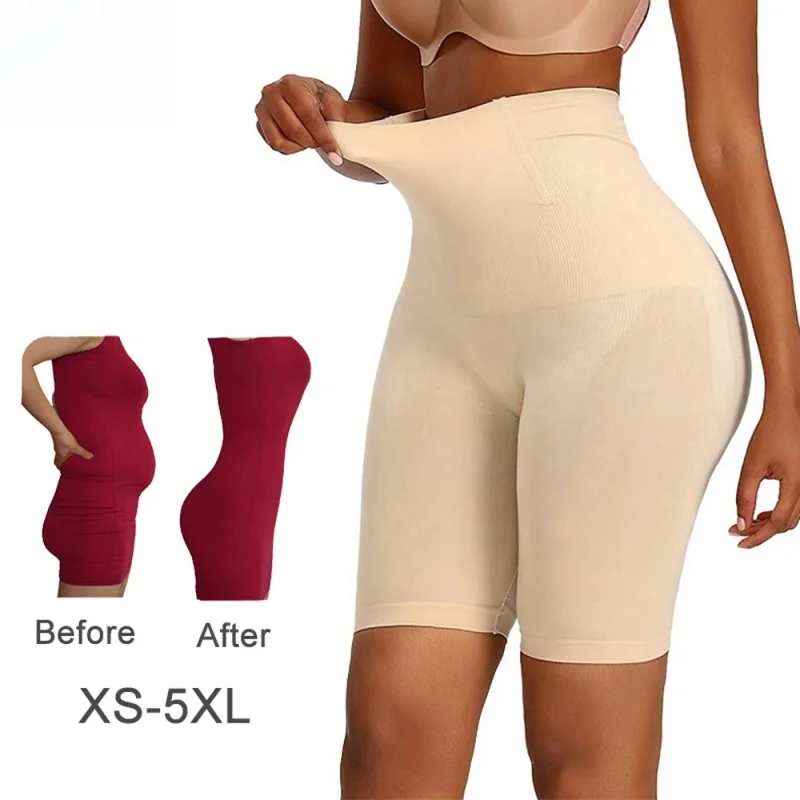 

Xs Seamless High Waist Tummy Control Pants Plus Size Shapewear Shorts Faja Underwear Waist Body Shaper Tummy Slimmer Stomach