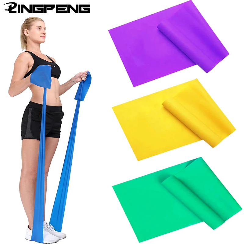 1.5/2M Yoga Elastic Band Stretch Rubber Band Fitness Exercise Resistance  Band Elastic Fitness Equipment and Yoga Exercise