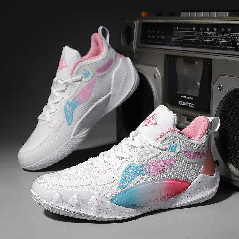 Professional Men's Basketball Shoes,Couple Outdoor Sports Shoes Wear-resistant Anti-slip Fitness Training Sports Shoes,Sports Sh