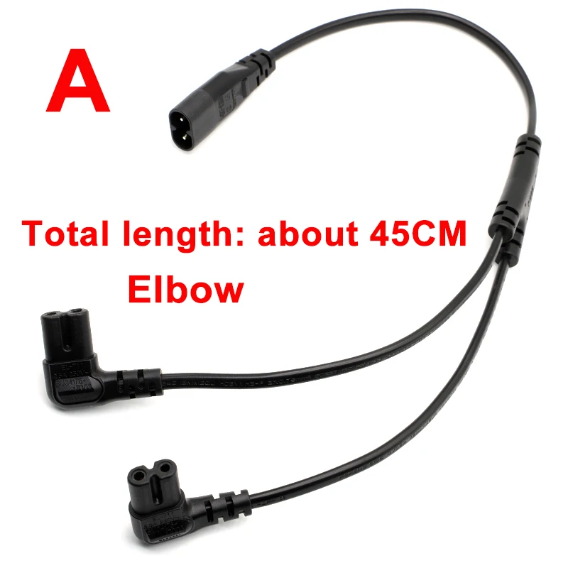 Cable De Alimentación IEC320 C8 A IEC320 C7 1 Cubierta De PVC De Refuerzo De Moldeo De Tiempo