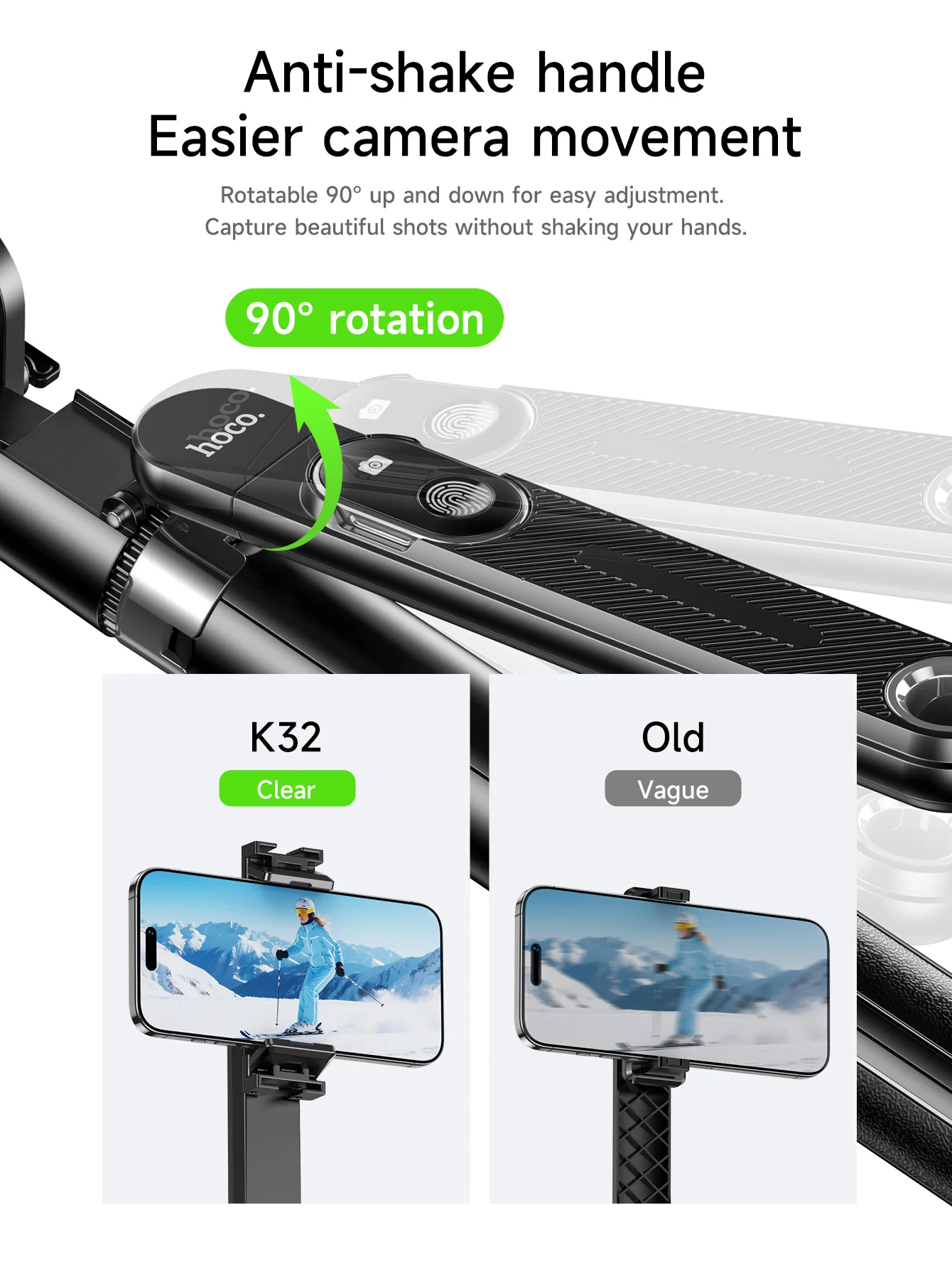 HOCO K32 Smart Face Tracking Gimbal Tripod with Bluetooth