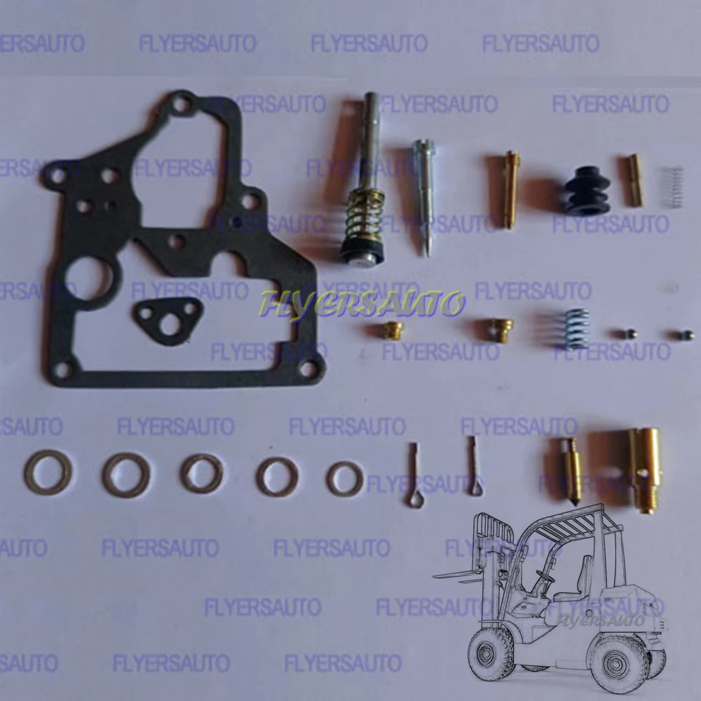 Carburetor Repair Kit for NISSAN Forklifts H20 H20-1 K21 K25 Engines 16010-FU400 Carburetor # FLYERSAUTO FORKLIFT PARTS