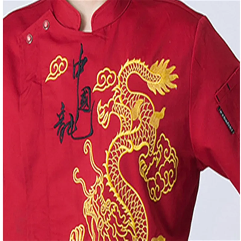 High quanlity Hotel Chef Uniform short and Long Sleeved Chef Jacket Restaurant Waiter Kitchen Uniform Cooking Clothing 3 colors