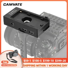 CAMVATE Sony NP F970 סוללה הר צלחת מתאם (WY F01A)12V 8V DC 5V 9V עם USB כדי סוג C 3A נתונים חשמל כבל עבור BMPCC 4K 6