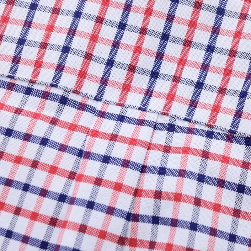 Men Short Sleeve Cotton Oxford Shirts Size S -7XL Summer Business Casual