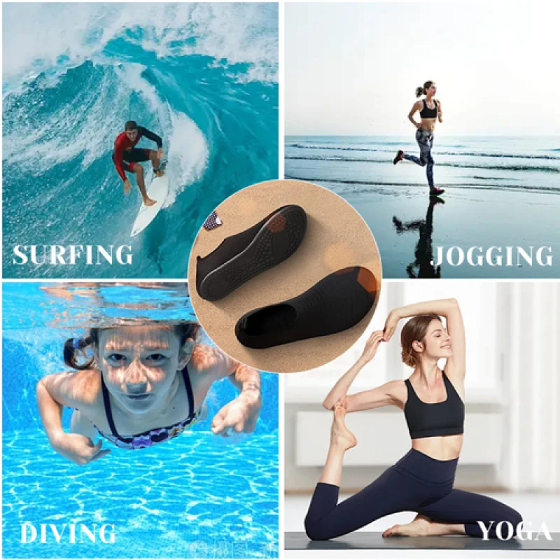 Scarpe Acqua Unisex Uomo Donna - Traspiranti, Antiscivolo Per Spiaggia, Piscina, Yoga E Surf