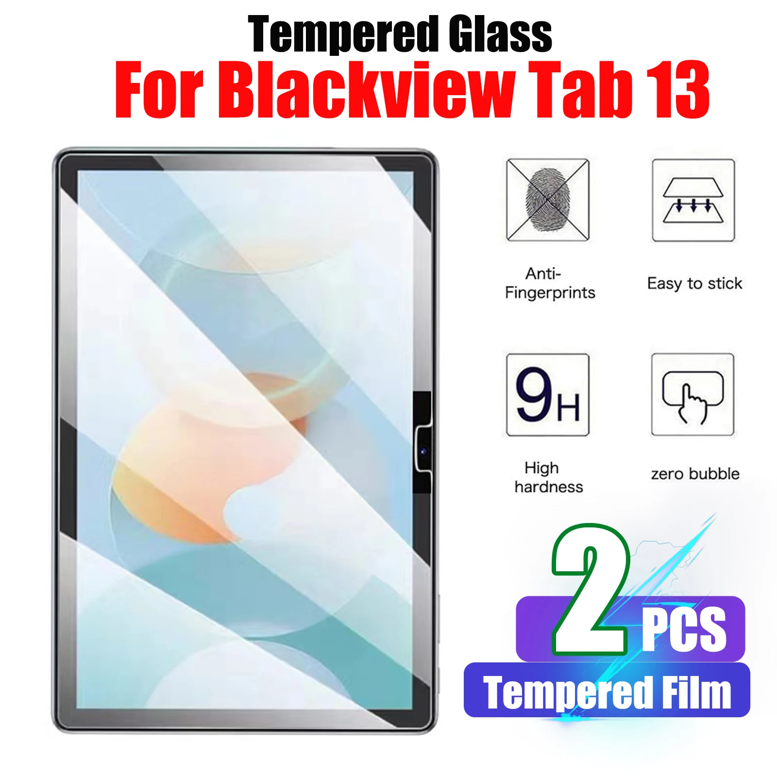 Premium Tempered Glass Screen Protector for Tablets - High-Definition Protective Film, 10.1 inch