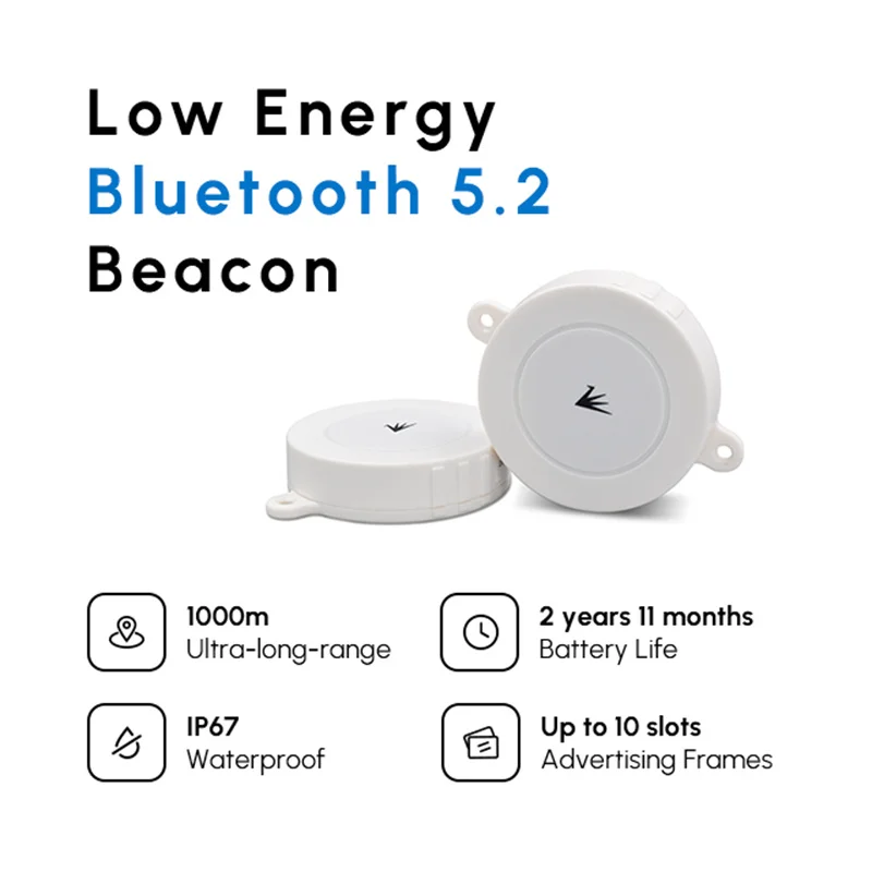 Feasycom FSC-BL104DL 1000m 장거리 EFR32BG21 Bluetooth iBeacon 근접 마케팅용 저에너지 IP67 방수 BLE 비콘