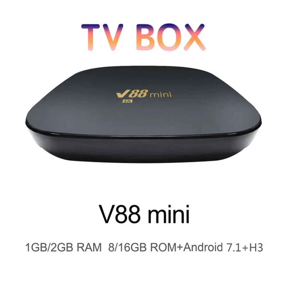 Smart TV-Box 1 Set Durable Stable Connection EU Plug  Support SD Card /USB Disk /TF Card Smart TV-Box Office Device