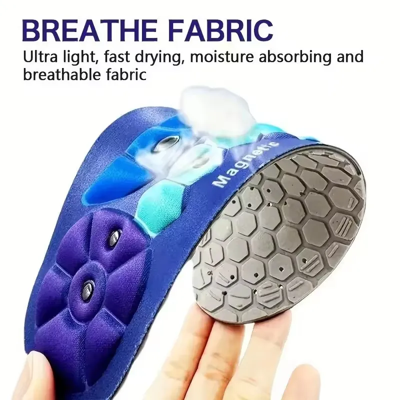 EVA Orthopedic Acupoint Massage Insoles with Magnetic Technology Arch Support Gel Shoe Insert Improved Blood Circulation Unisex
