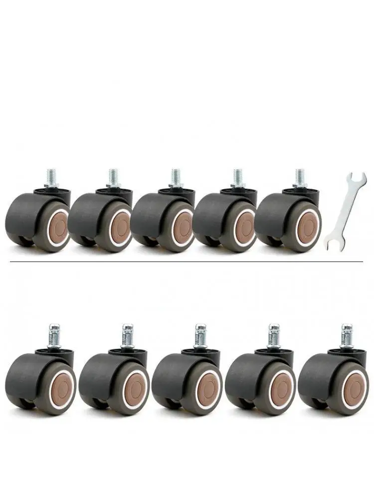 

(5 Packs) 2 Inch Plug Rod/Srew Universal Wheel Office Chair Computer Boss Swivel Mute Caster