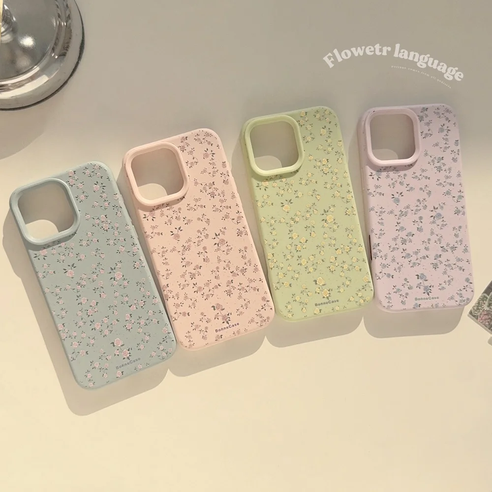 Elegant Floral Silicone Shockproof Phone Case - Soft Protective Bumper Back Cover
