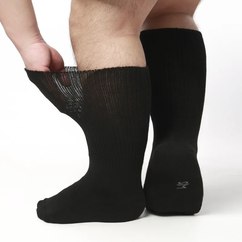 Cotton Socks Male Edema Obesity Care Antibacterial Loose Diabetic Socks Sugar Foot