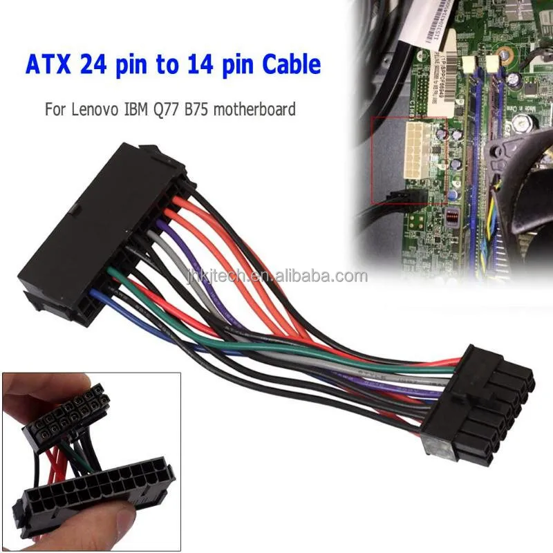 24 Pin To 14 Pin ATX Power Supply Adapter Cable - For IBM Lenovo PC & Server Systems