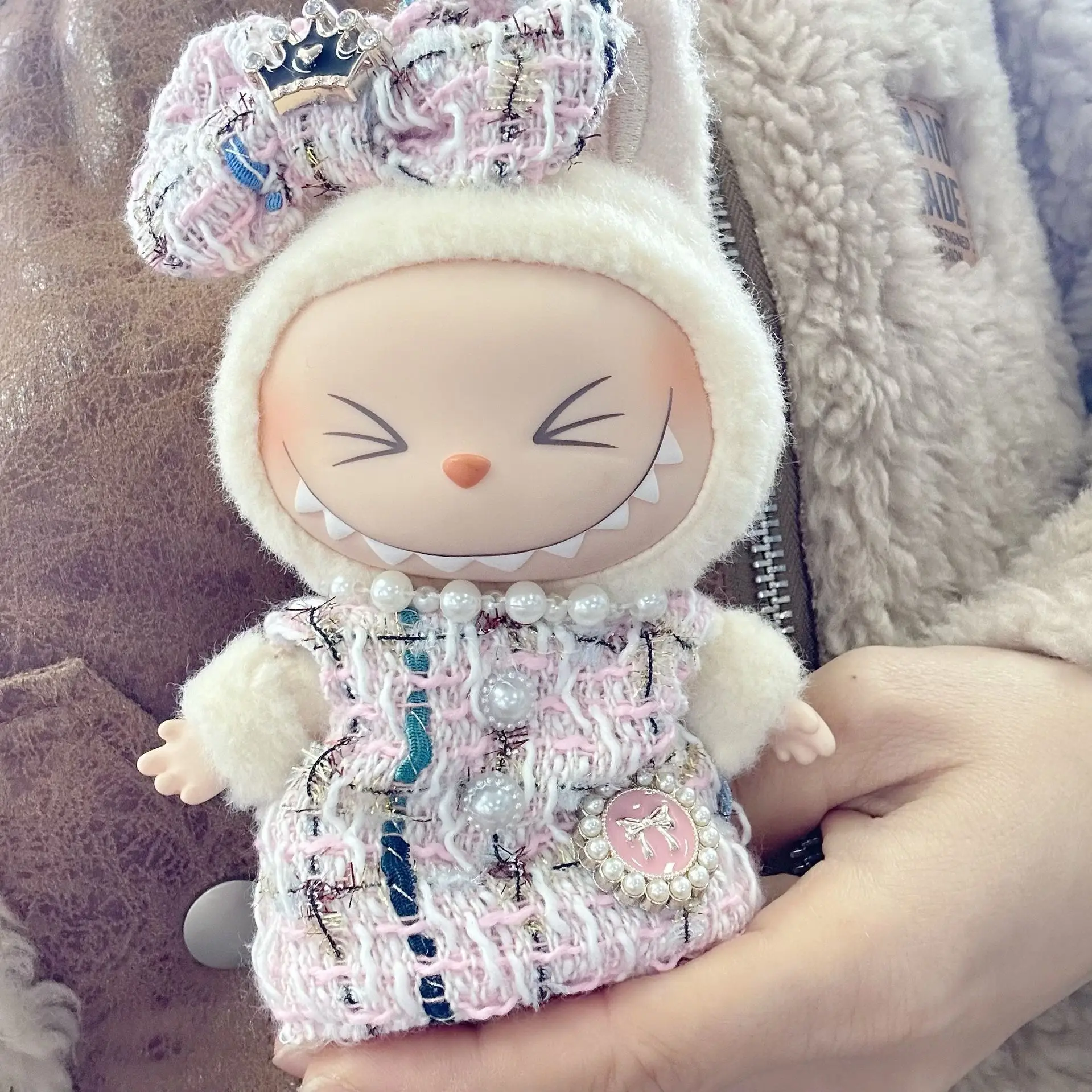 Labubu Sit and Party Series Doll Outfit - Classic Dress Set for Kids (No Doll Included)