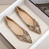 Pointed Toe Women Flat Rhinestones Loafers Autumn Rivets Classic Ladie Flats Shoes Women's Ballet Flats Soft Boat Shoes 2023 1