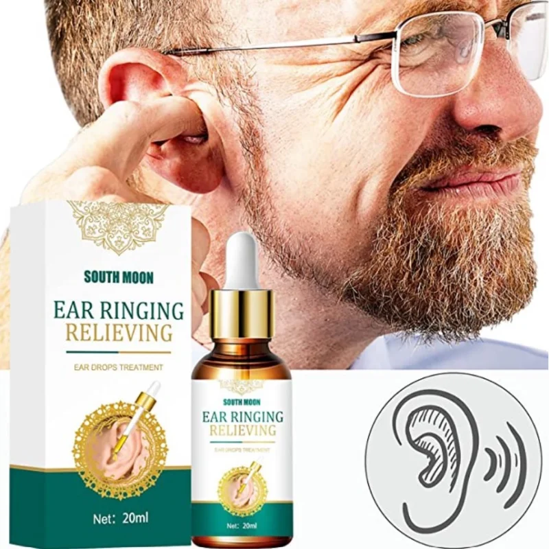 

20ml Ear Ringing Relieving Drops Treatment Hard Hearing Tinnitus Symptoms Earache Alleviate Health Beauty Maquiagem Care