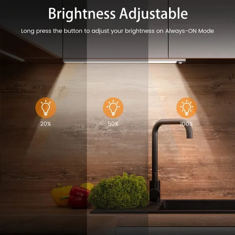 Motion Sensor Light Indoor, Wireless Under Cabinet Lighting, Rechargeable Closet