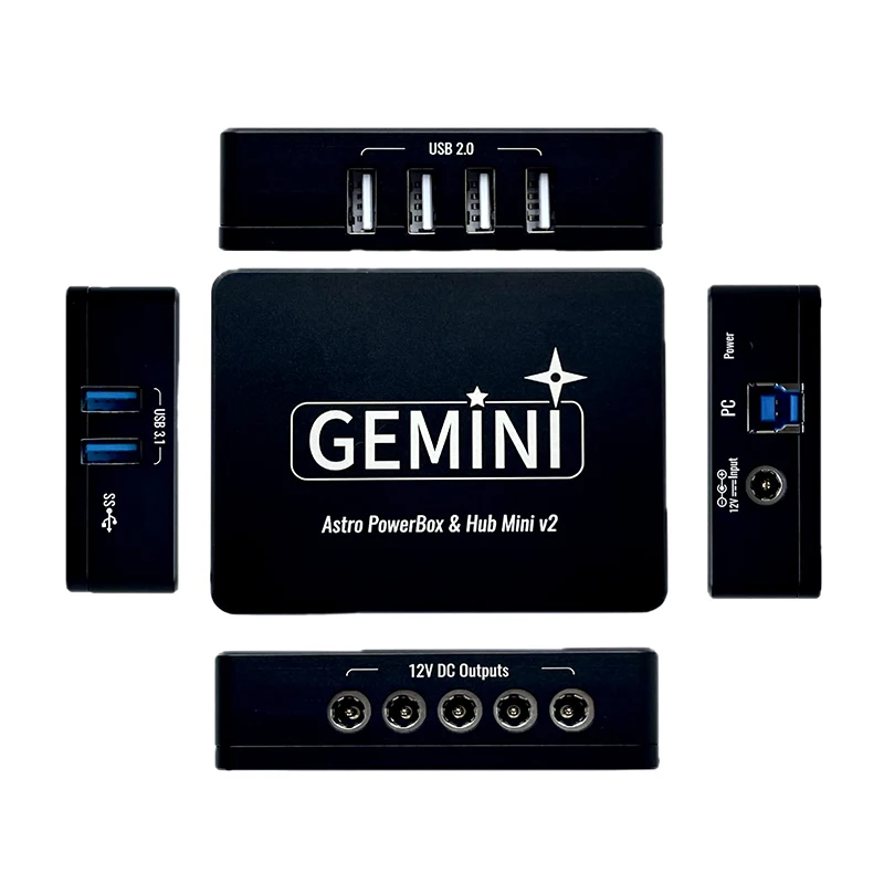 2025 GEMINI Brand New Astronomy Mini V2 HUB Power Box DC+ USB3.1